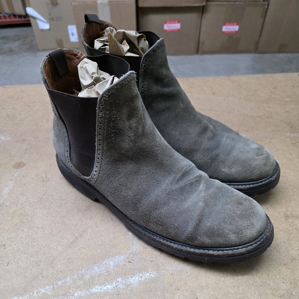 Wolverine 1000 Mile Montague Chelsea Boot Grey Suede 12D
